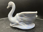 1940's Nelson McCoy Pottery Blue Miniature Swan Vase