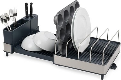 Joseph Joseph Extend Max Steel Expandable Dish Drying Rack, Stainless Steel
