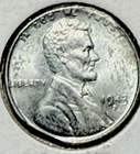 1943 S STEEL LINCOLN WHEAT CENT.Gem BU. Mint Mark Error, Clipped Planchet, RARE!