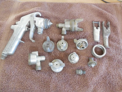 #ad Lot of Spray Gun amp; Parts DeVilbiss JGA Some Unbranded $99.95