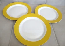 3 Sonoma Life + Style SUNFLOWERS 10" Dinner Plates Set of 3