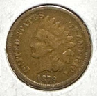 1879 US Indian Head Cent! Lower Mintage! "LIBERTY" Shows! FINE! Old US Coin!