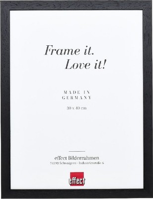 Effect Holzrahmen Profil 2210 schwarz 27x48 cm Museumsglas