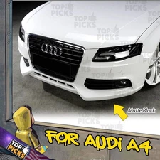For 09-12 Audi A4 B8 RG Style Front Bumper Lip Chin Spoiler Body Kit DTM