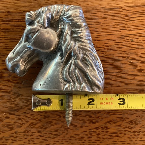 Vintage Pewter HORSE HEAD Topper Finial 3” X 2” Solid And Heavy! - Picture 4 of 4