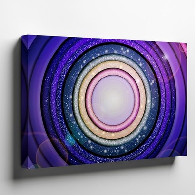 Create An Abstract Composition Featuring Concentric Circular Bands Wall Art