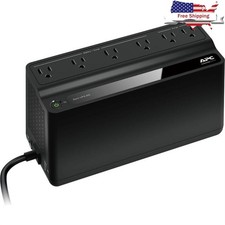 450VA UPS Battery Backup Power Supply Surge Protector 6 Outlets 255W NEMA 5-15R