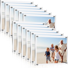 12 Pcs Frameless Acrylic Picture Frames 9.2" x 11.4" for Home  Office Display