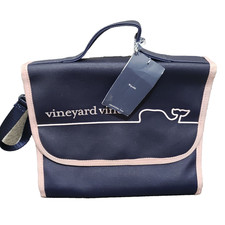 NWT Vineyard Vines Baby Changing Pad Navy Blue  Pink Folding Bag Travel size