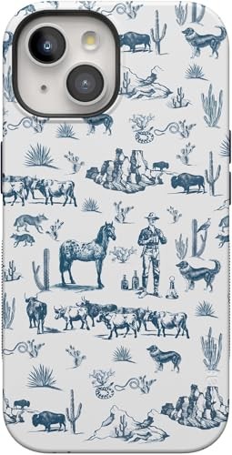 iPhone 15 Plus Rugged Wild West Case with Military Drop Protection