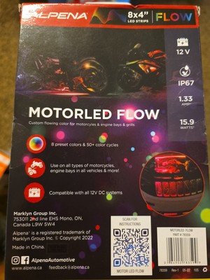 Alpena Motored Flow Color For Motorcycles, Engine Bays, & Grilles Sealed NEW