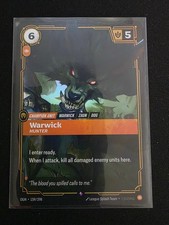 Warwick - Hunter 159/298 Rare Origins Riftbound Foil Near Mint — live eBay listing
