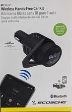 Scosche Bluetooth FM Transmitter (2.4A/12W 2-Port USB-A) - Black