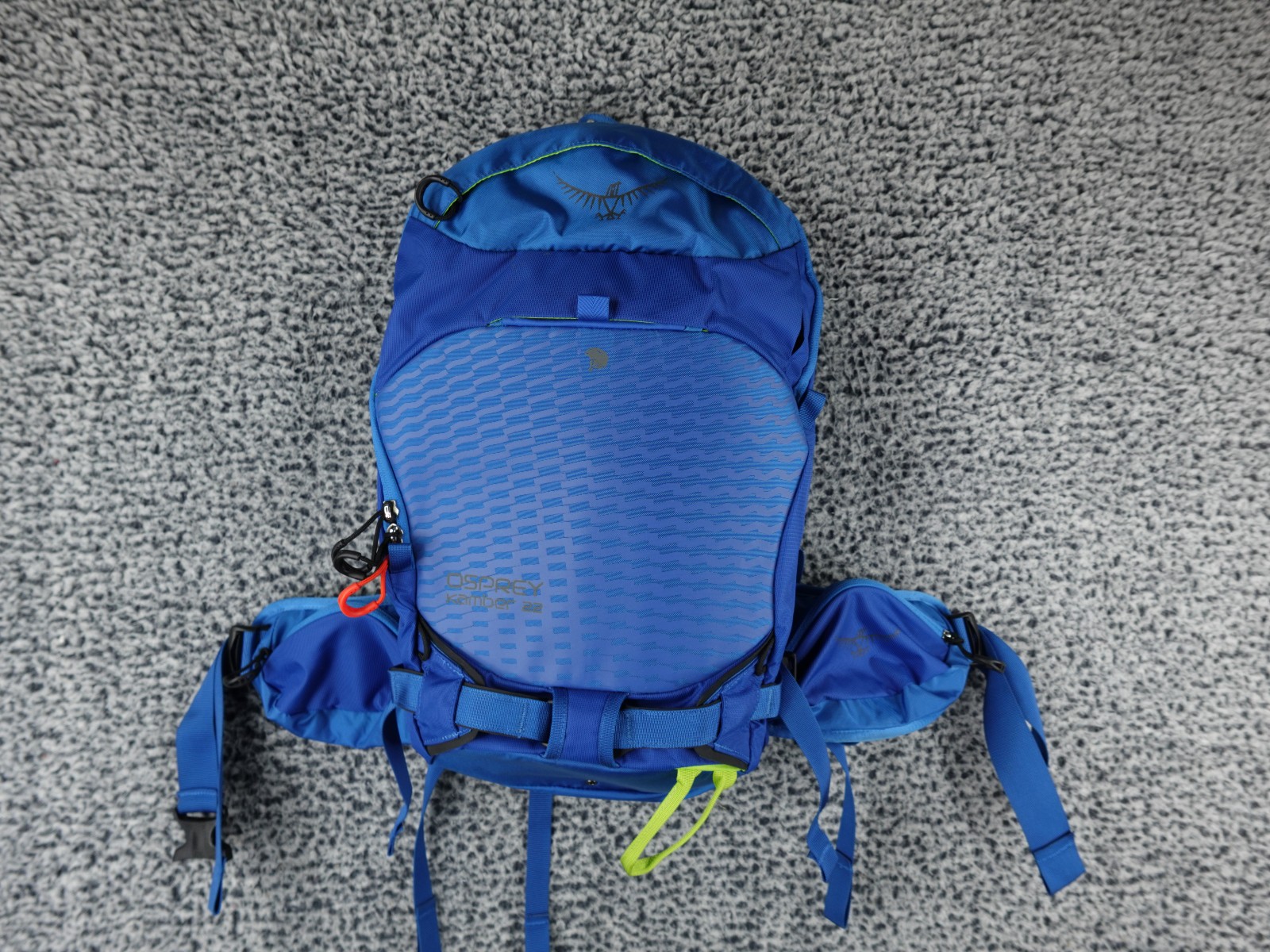 Osprey Kamber 22 Ski Snowboard Backpack Blue Hydration Compatible Winter Pack