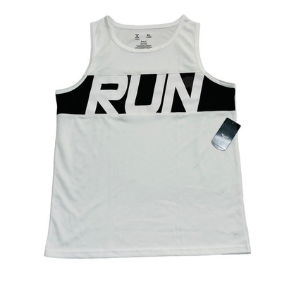 #ad Xersion Ever Air Boys Big Husky Tank Top XL 18 20 Quick Dry White Black NWT $7.50