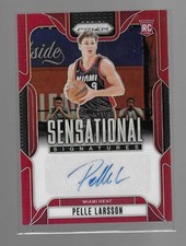 PELLE LARSSON  2024-25 PANINI PRIZM SIGNATURES RED PRIZM AUTO ROOKIE #SS-PIL /99