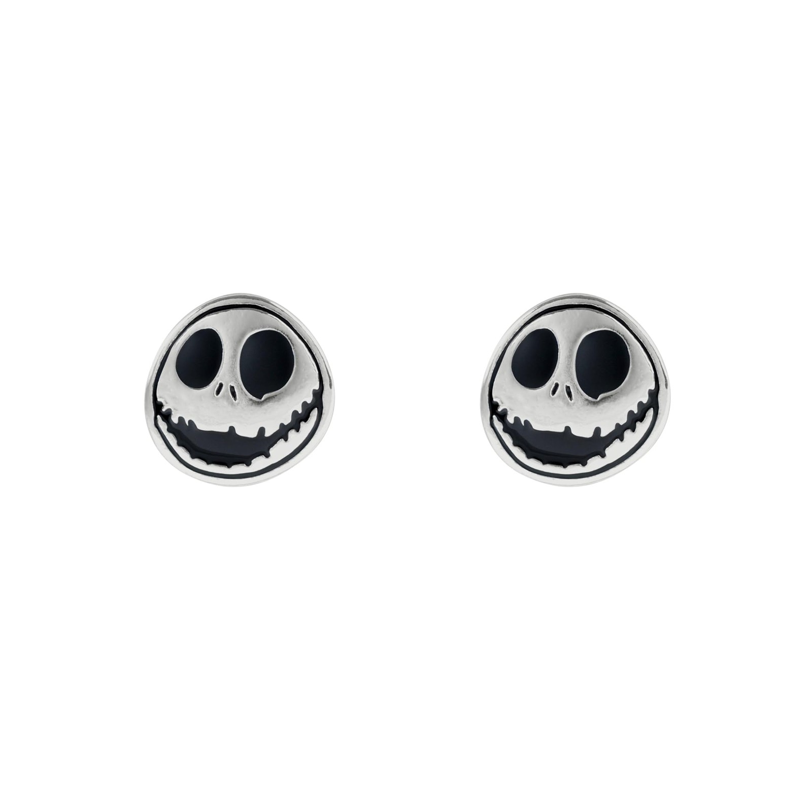 Pendientes de tuerca redondos de Jack Skellington de Pesadilla antes de Navidad,