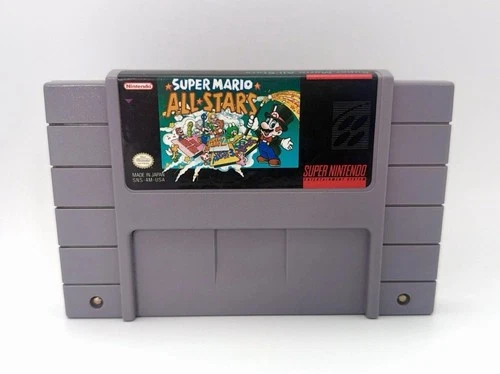VTG VIDEO GAME Super Mario All Stars 1992 SNES Super Nintendo Tested AUTHENTIC