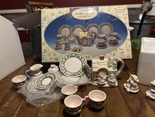 Vintage Alton Country Cottage Bear miniature tea set 18 pcs excellent condition