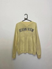 Ocean View Jersey Shore Sweatshirt Faded Yellow Unisex Fit