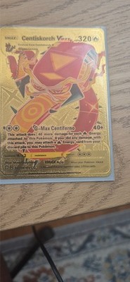 Centiskorch VMAX Sv109/Sv122 HP320 Gold Foil Rare G-Max Centiferno Pokemon Karte