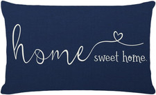 Home Sweet Home Quotes Farmhouse Pillow Covers 12x20 Inch,Farmhouse Decorative L