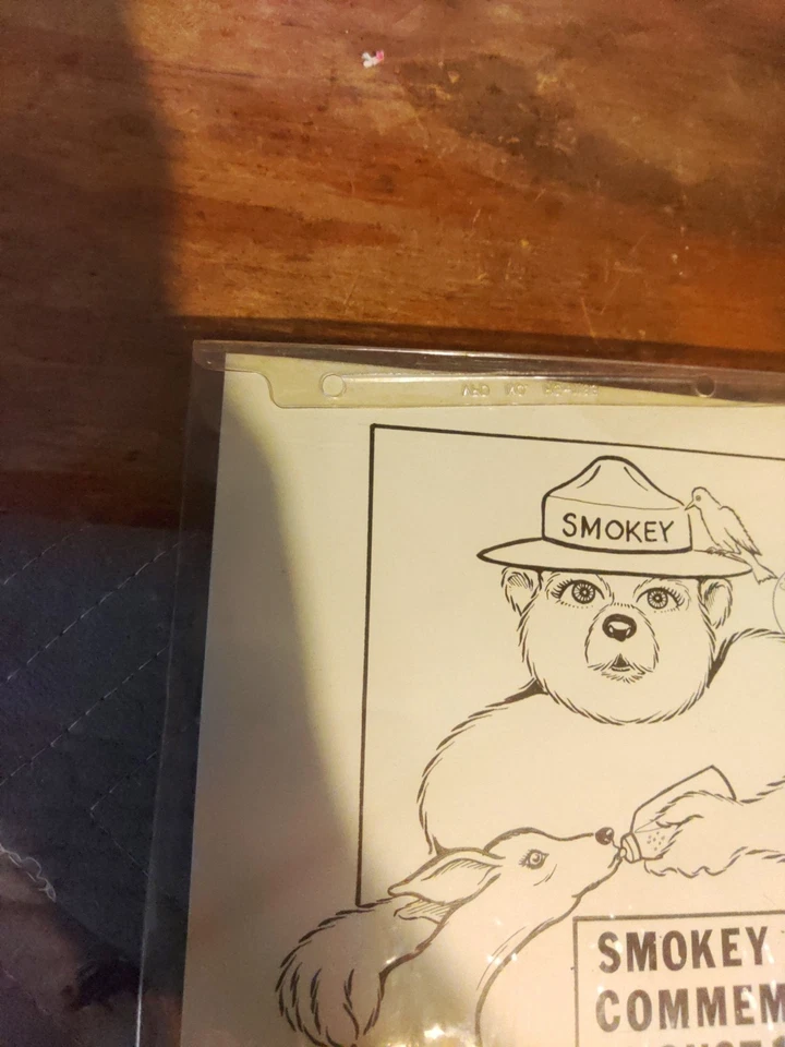 Smokey Bear First Day Issue Stamp Commemorative Vintage Great Shape - Image 2 of 4