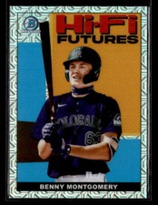 Benny Montgomery 2022 Bowman #HIFI-2 Hi-Fi Futures Mojo Refractor Rockies