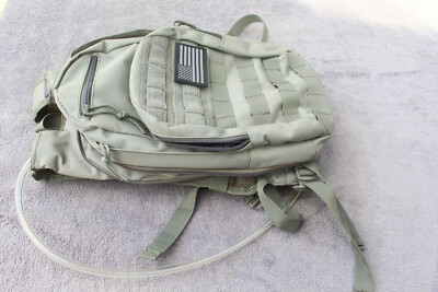 Small Light weight Day Back Pack Hydration backpack Molle Hook Loop Grey OS
