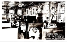 RPPC Pond Eddy NY Dick Mackey's Millbrook Inn Interior Booths  Photo Postcard