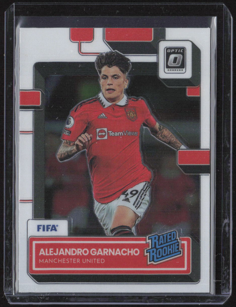 2022-23 Donruss #199 Alejandro Garnacho Optic Rated Rookie
