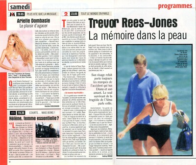 Presseschnitt Clipping 2000 Trevor Rees Jones Arielle Dombasle (2 Seiten)