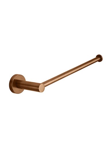 Meir Guest Towel Holder Round Rail Lustre Bronze MR05-R-PVDBZ - Picture 2 of 4