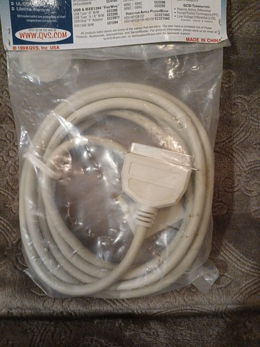 QVS 10ft Parallel IEEE1284 Bi-directional High Speed Parallel Printer Cable - Picture 7 of 12