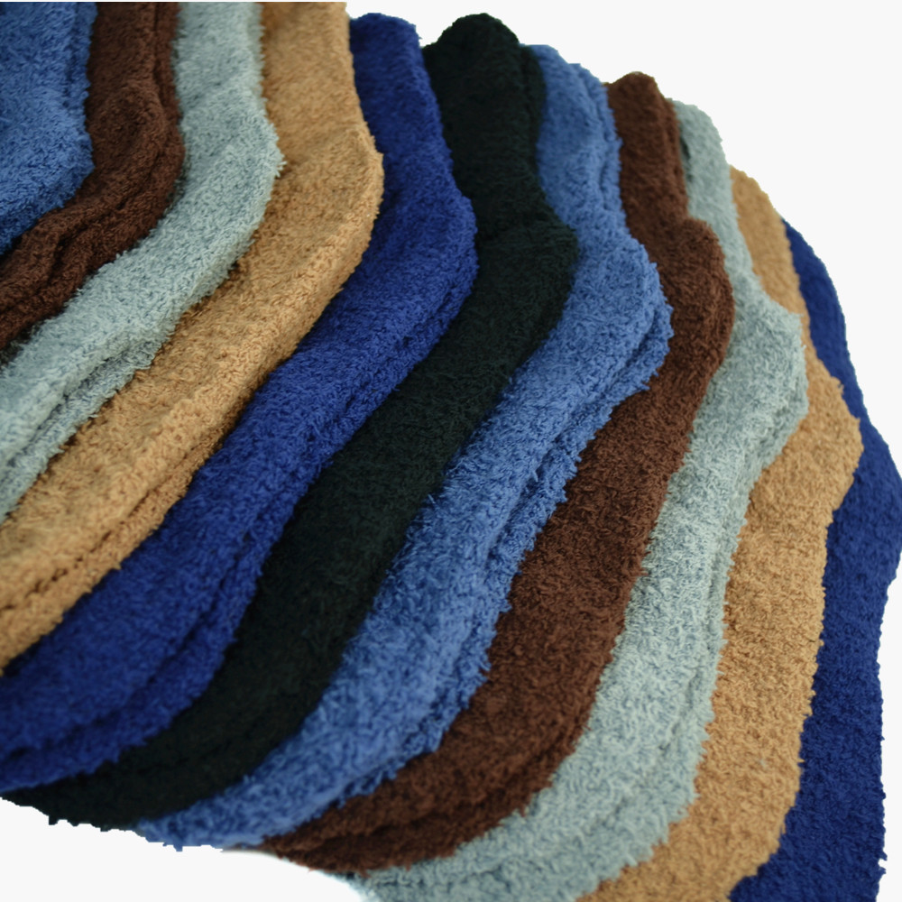 6 Pairs Men's Fuzzy Winter Slipper Socks - Soft, Cozy, Size 9-13, Assorted Colors