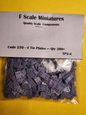 G/F - Scale Code 250 Tie Plates with 4 - hole configuration.  Qty 300 plus