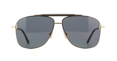Tom Ford JADEN FT 1017 Shiny Gold/Grey (28A) Sunglasses | eBay