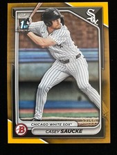 2024 Bowman Draft CASEY SAUCKE 1st Rookie #BD-33 GOLD #33/50 White Sox RC SP