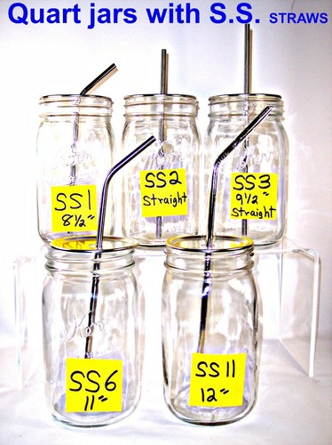 STAINLESS STEEL Straws (3/16", 1/4" & 5/16" Dia. x 5" - 14" Lg.) - Picture 12 of 30