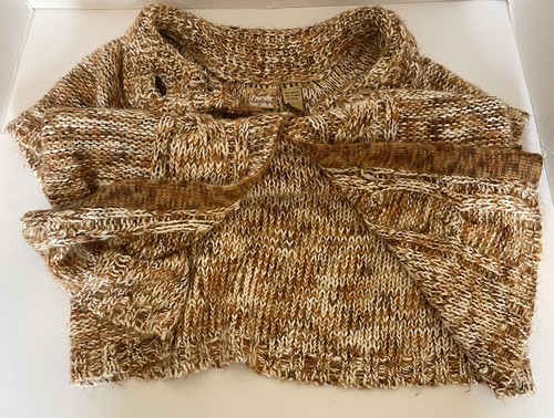 Daytrip Pullover Überwurf Größe Large mehrfarbig braun geknöpft Oberteil kurze Dolmanärmel - Bild 19 von 23