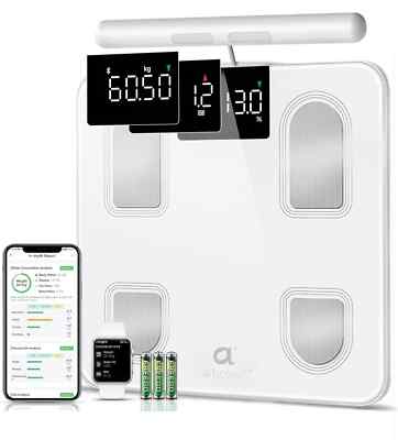 Waage für Körpergewicht Personenwaage, Arboleaf Bluetooth Smart Digital Wiegen