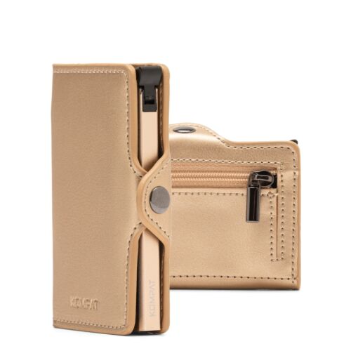 Porta Carte di Credito RFID Portafoglio Uomo Slim Portafoglio Piccolo Sottile - Foto 62 di 83