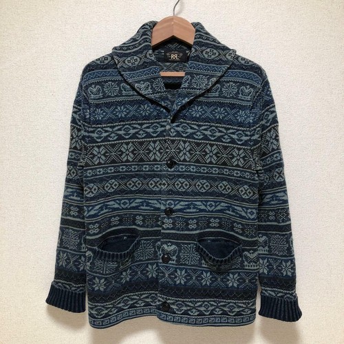 RRL RALPH LAUREN Cotton Shawl collar 