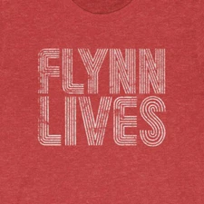 FLYNN LIVES  "Vintage Look" 50/50 Blend Gym T-Shirt - Tron ARCADE games Encom