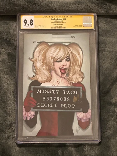 Harley Quinn #13 Hughes Variant Cover Virgin CGC SS 9.8 SIGNED by Adam Hughes