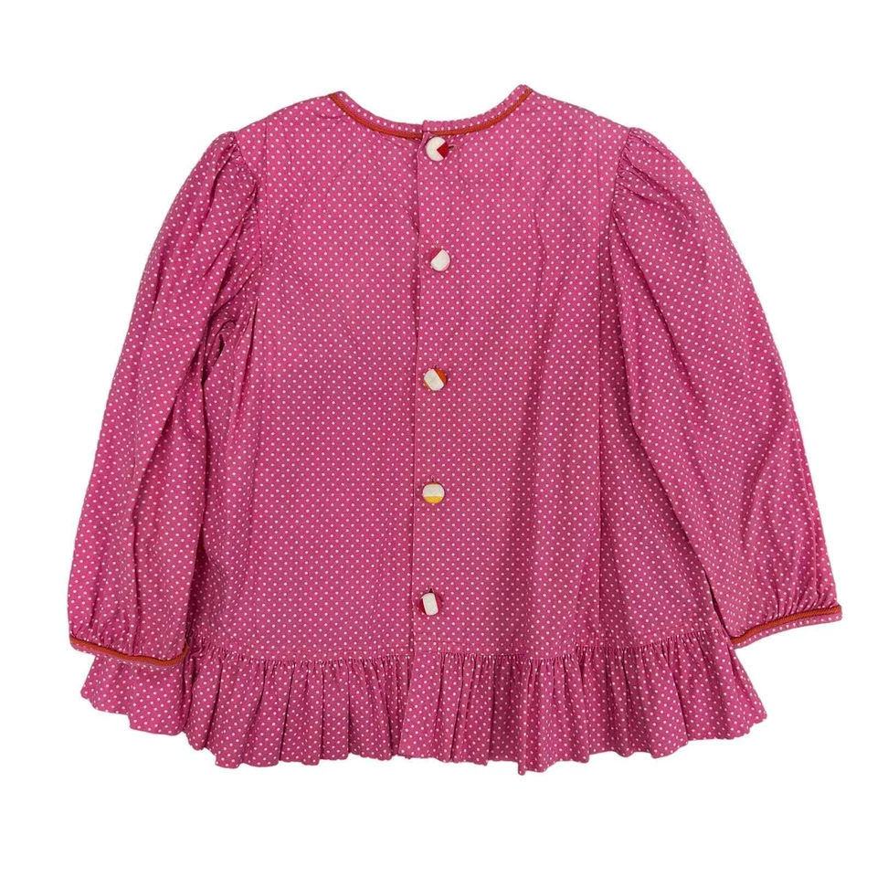 Top túnica búho con volantes a lunares rosa Beaux et Belles niñas 6 Foto 4 de 4