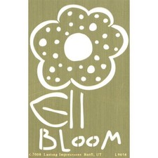 Scrapbooking Crafts Cards Embossing Template Lasting Impressions Flower Bloom