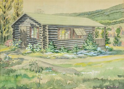 Albert Coppock (US,mid 20c) watercolor painting 117981