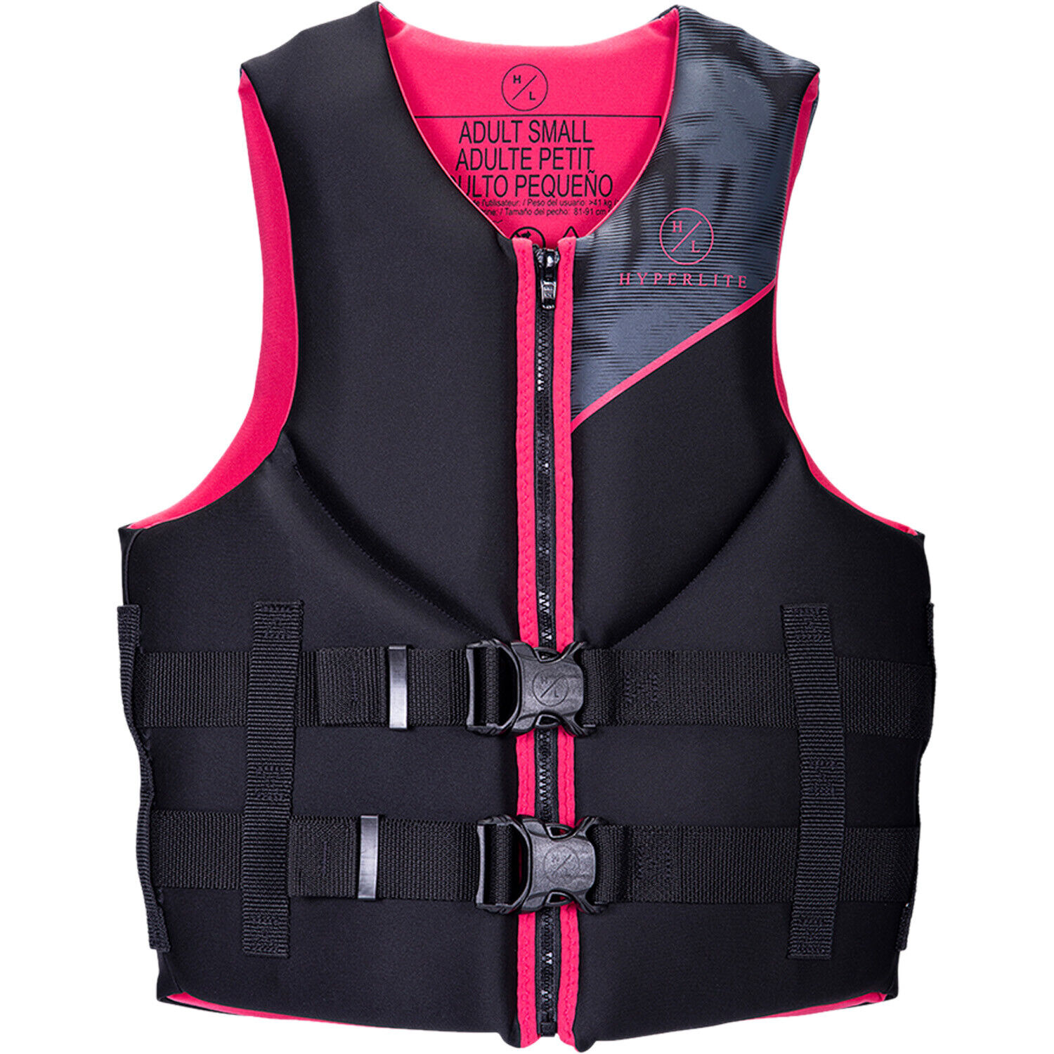 2023 Hyperlite Gilet Wakeboard Donna Indy - Rosa