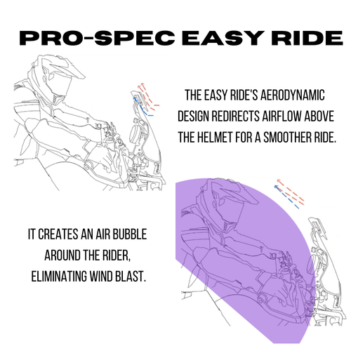  Windshield Lip Extender Pro-Spec Easy Ride Clip On (ER 740) - Picture 2 of 8